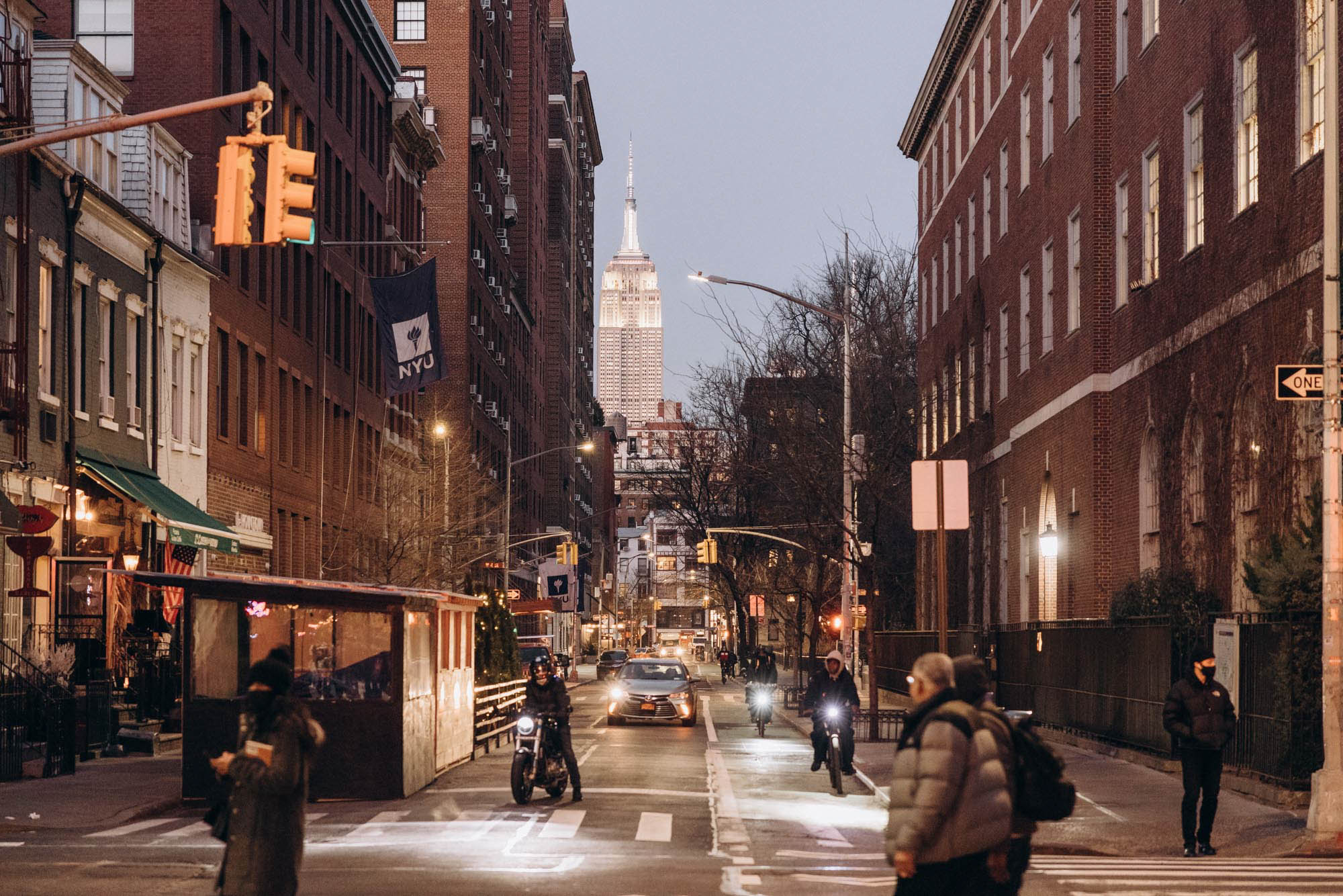 View of the Empire State Building. Manhattan NY