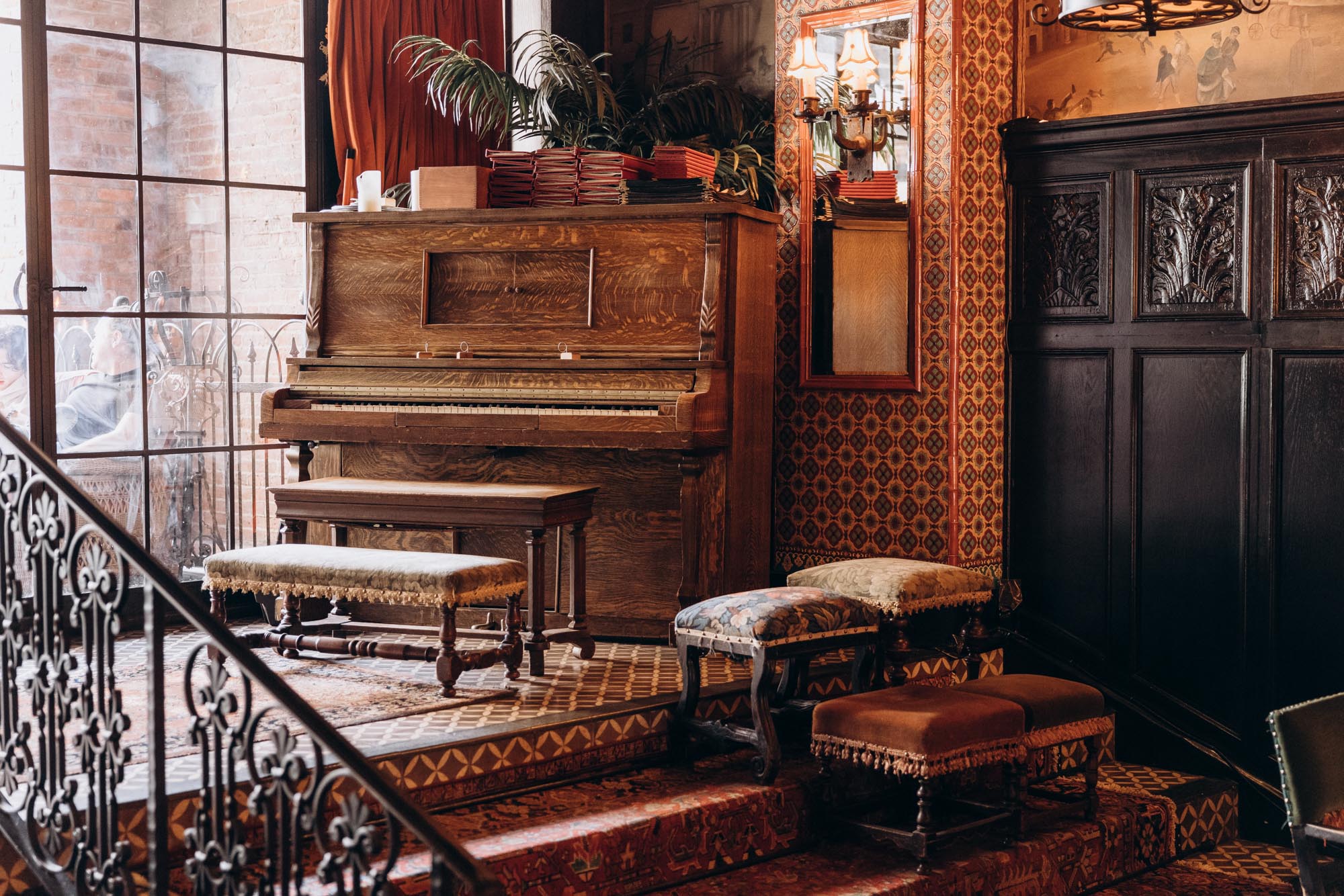 Inside the Bowery Hotel. Manhattan, NY